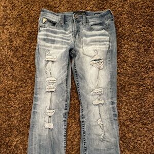 Mens Salvage Co Buckle Jeans 34L